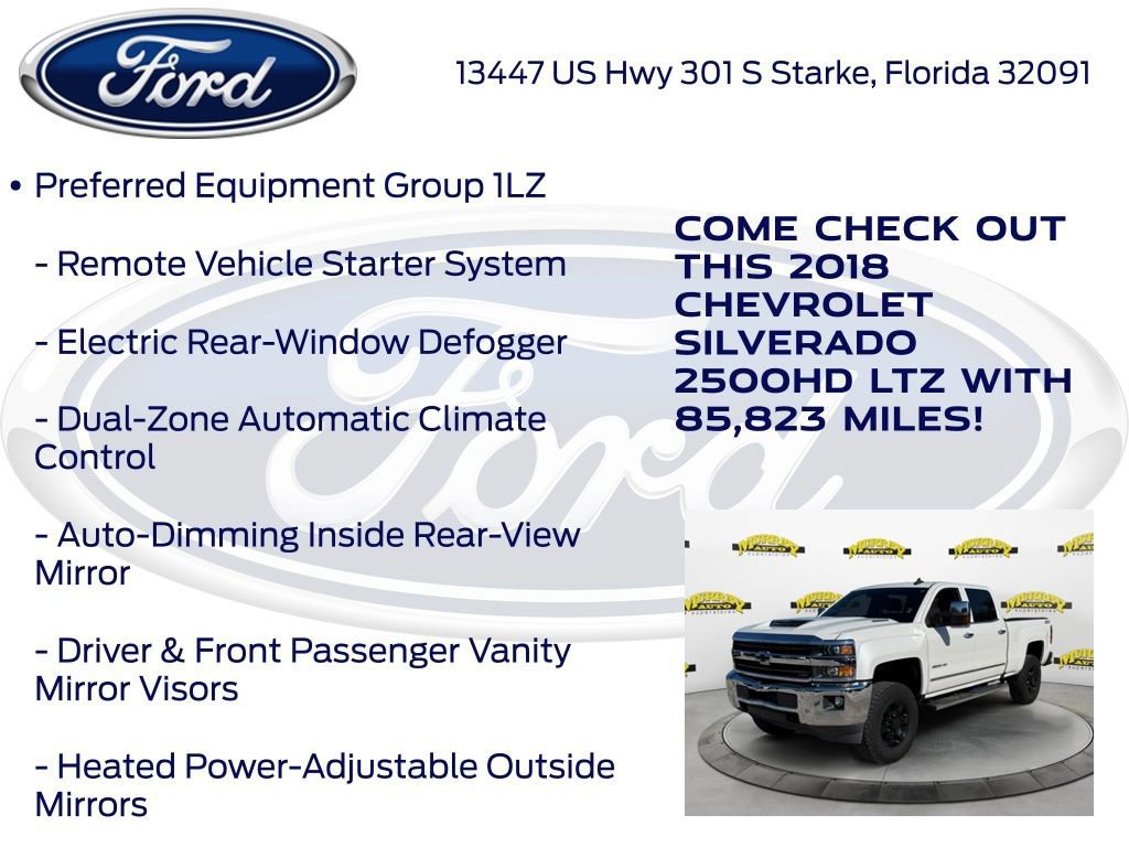 Used 2018 Chevrolet Silverado 2500 LTZ w/ Duramax Plus Package image 25