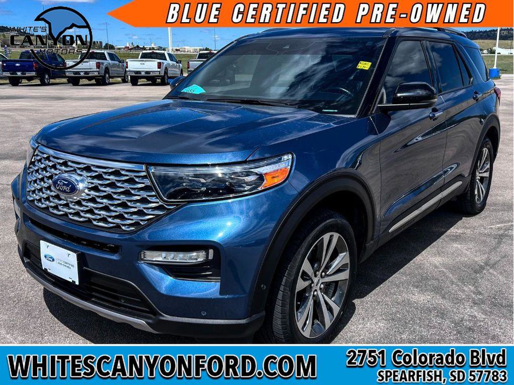 Certified 2020 Ford Explorer Platinum w/ Premium Technology Package AWD/4WD image 1