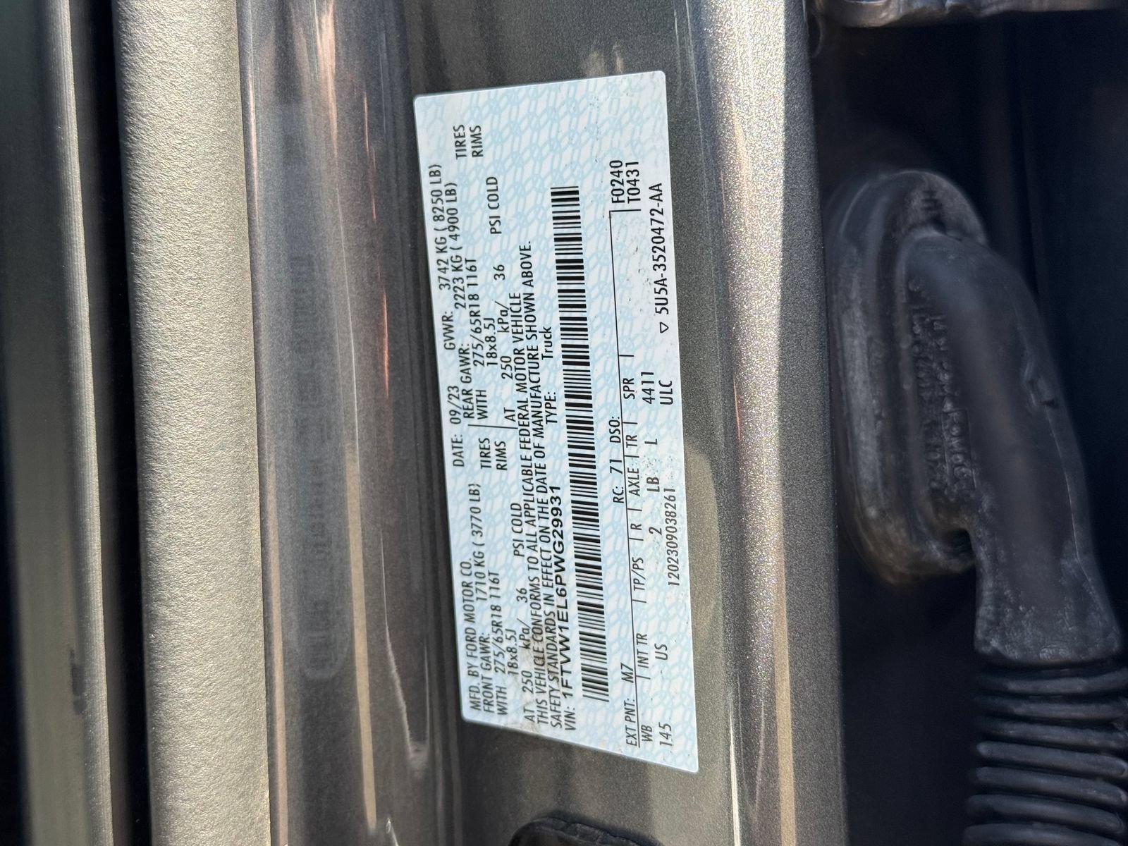 Certified 2023 Ford F150 Lightning XLT AWD/4WD image 35
