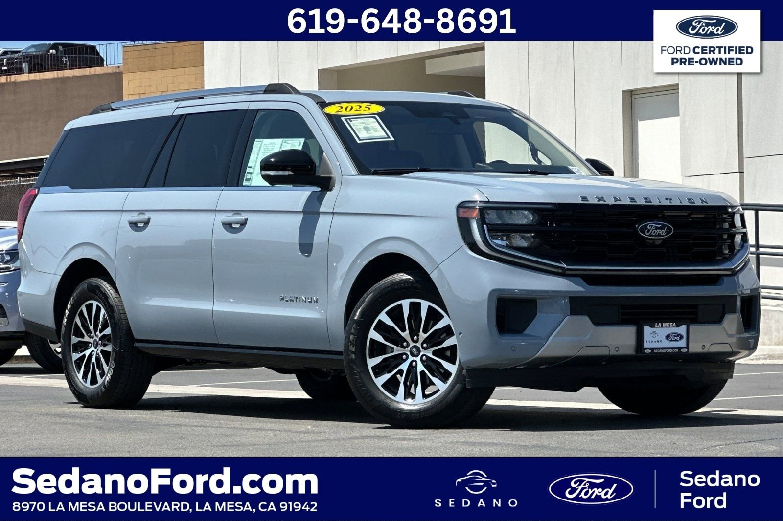 Certified 2025 Ford Expedition Max Platinum