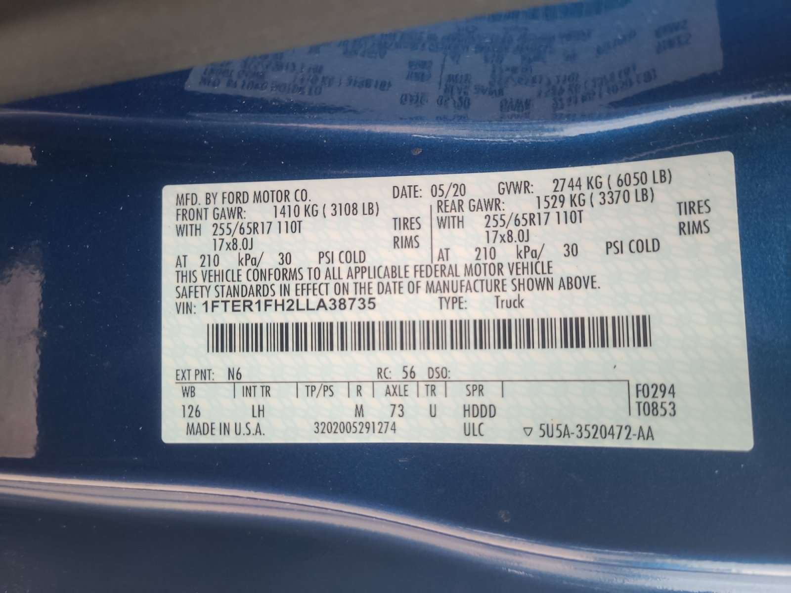Certified 2020 Ford Ranger XLT w/ Equipment Group 301A Mid AWD/4WD image 24