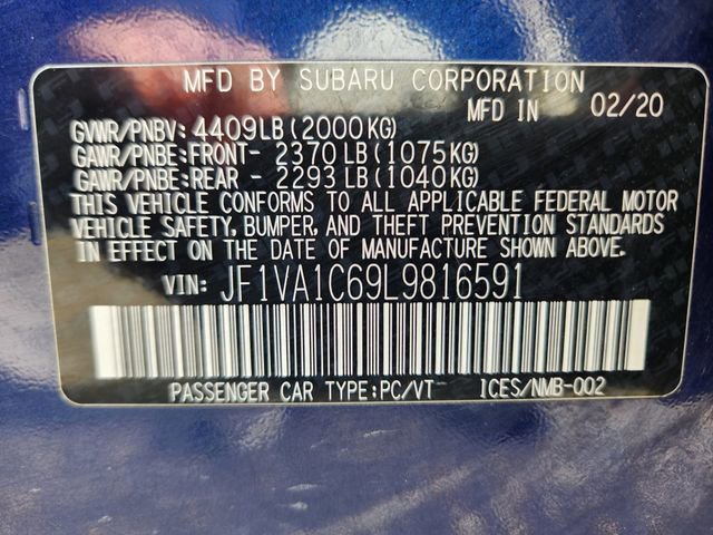 Used 2020 Subaru WRX Premium w/ Popular Package #1 image 28