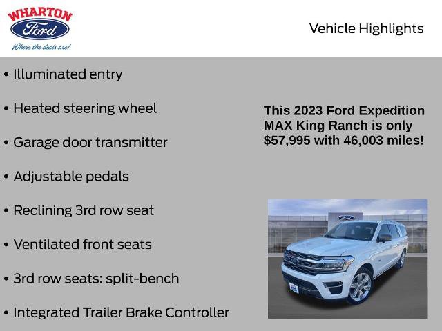 Certified 2023 Ford Expedition Max King Ranch AWD/4WD image 21