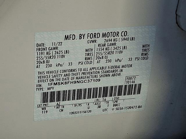 Certified 2022 Ford Explorer Limited w/ Limited Technology Package image 28