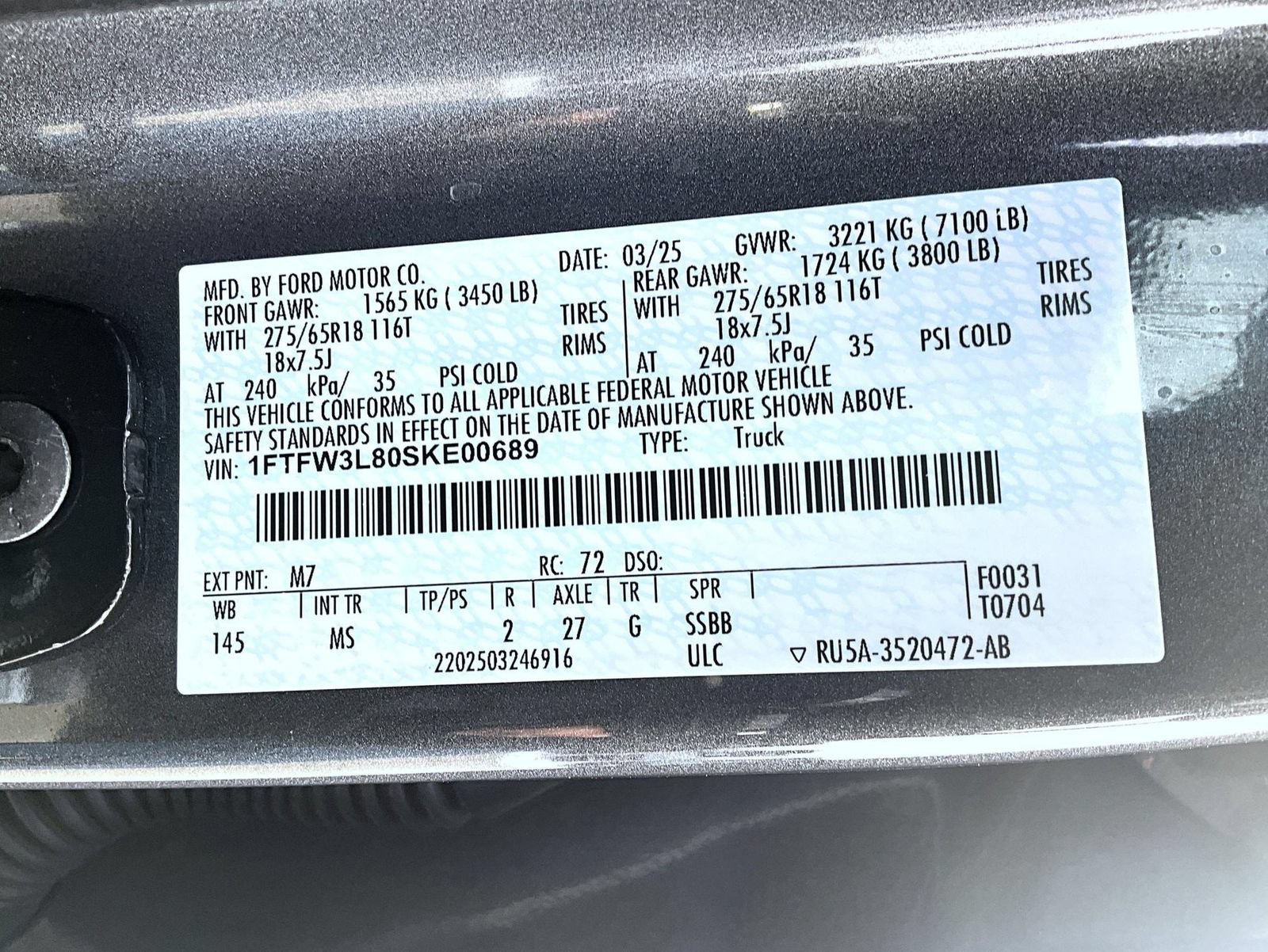 Certified 2025 Ford F150 XLT w/ Equipment Group 301A Standard AWD/4WD image 28