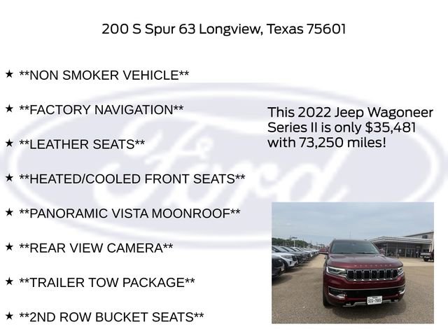 Used 2022 Jeep Wagoneer Series II w/ Convenience Group I RWD image 25
