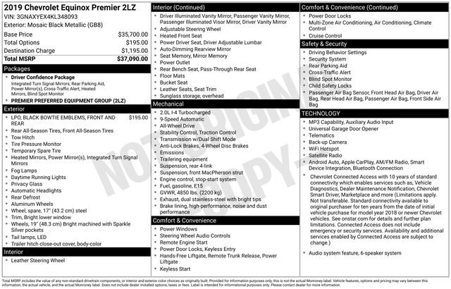 Used 2019 Chevrolet Equinox Premier AWD/4WD image 10