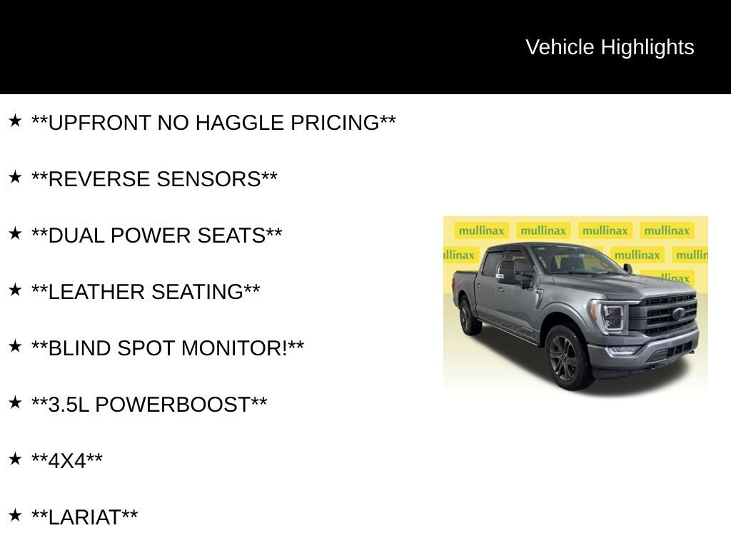 Certified 2023 Ford F150 Lariat w/ Equipment Group 502A High AWD/4WD image 12