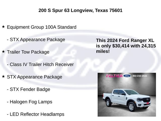 Certified 2024 Ford Ranger XL w/ Trailer Tow Package RWD image 5