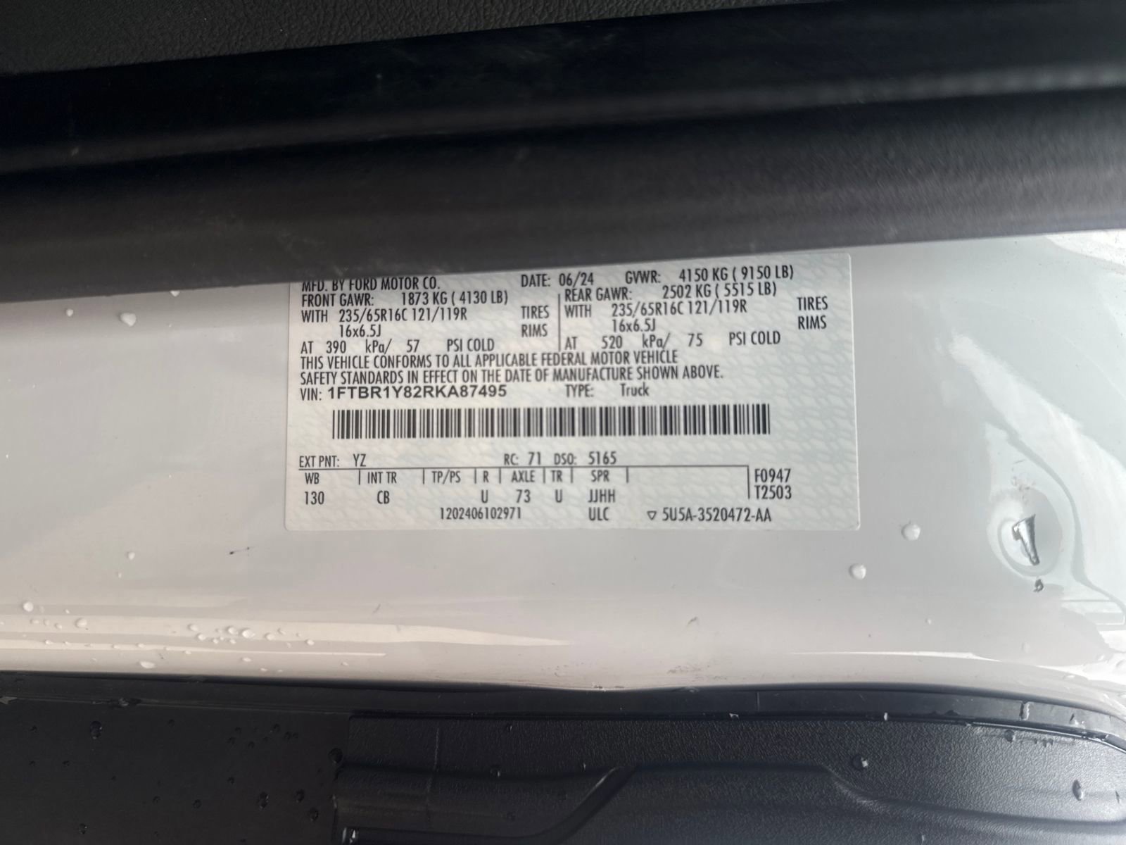 Certified 2024 Ford Transit 250 Low Roof w/ Exterior Upgrade Package image 31