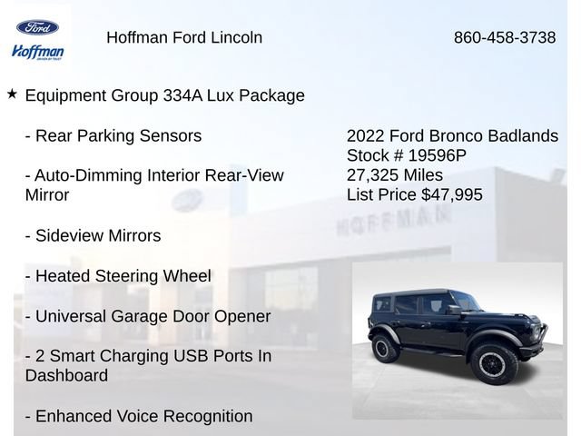 Certified 2022 Ford Bronco Badlands AWD/4WD image 18