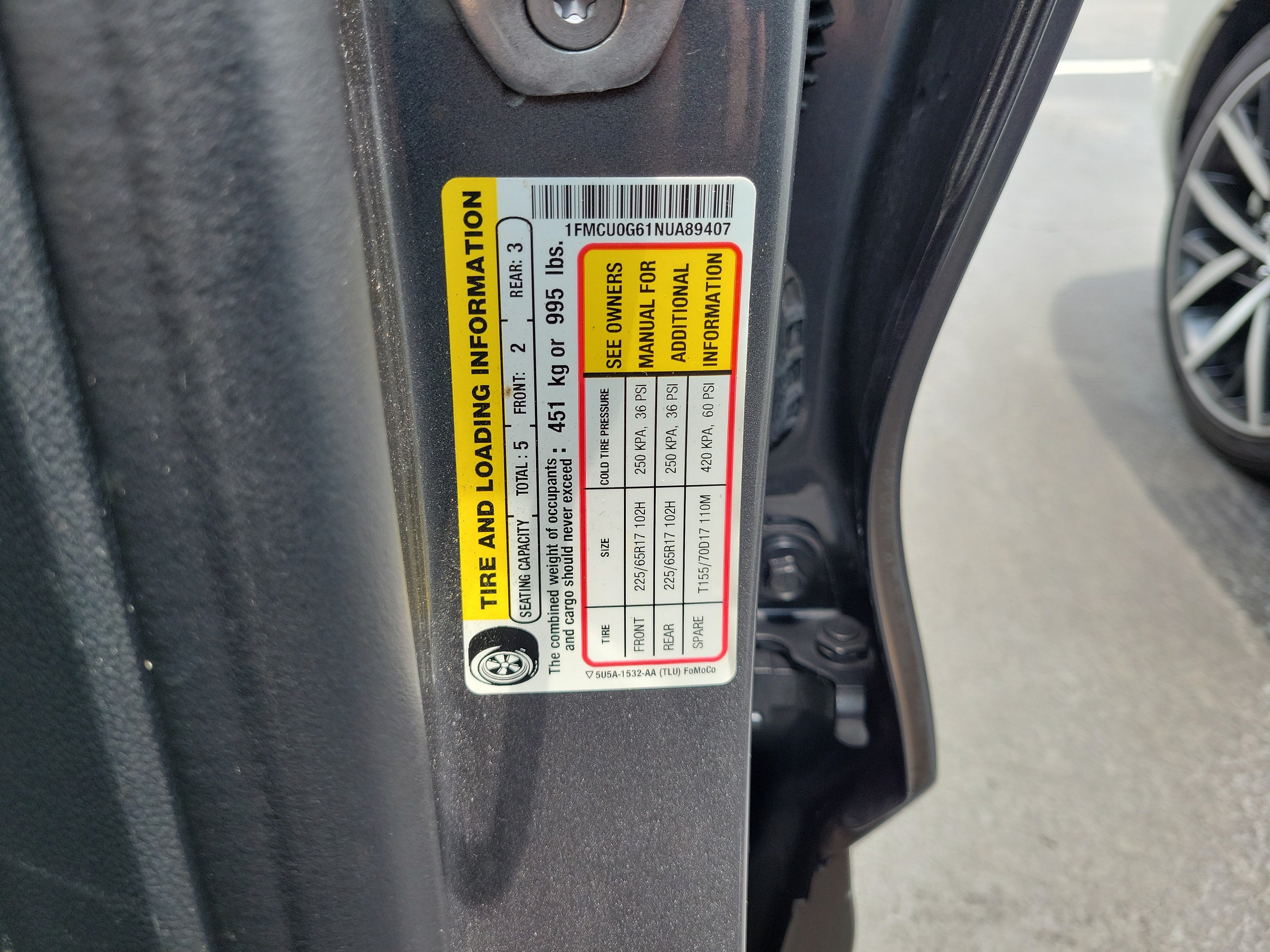 Certified 2022 Ford Escape SE w/ Convenience Package FWD image 30