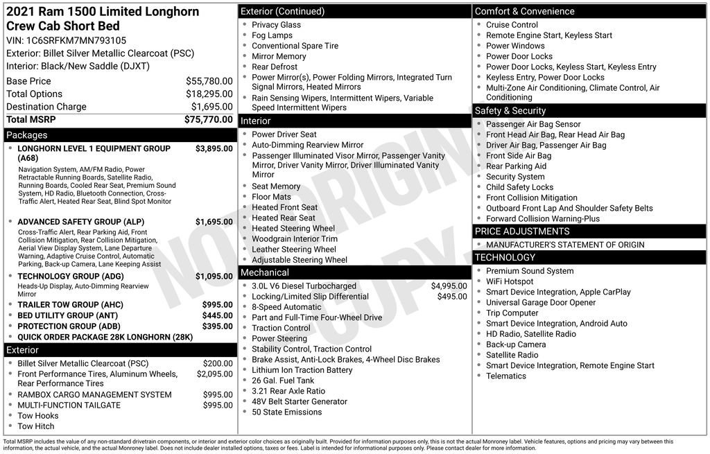 Used 2021 RAM 1500 Limited image 33