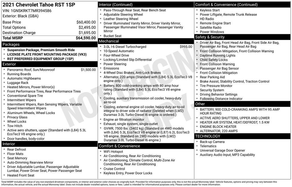 Used 2021 Chevrolet Tahoe RST image 14