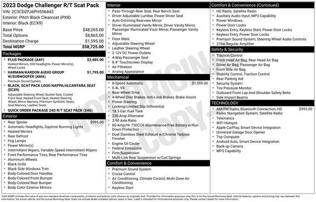 Used 2023 Dodge Challenger R/T Scat Pack w/ Plus Package RWD image 2