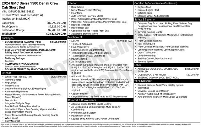 Used 2024 GMC Sierra 1500 Denali w/ Denali Reserve Package AWD/4WD image 38
