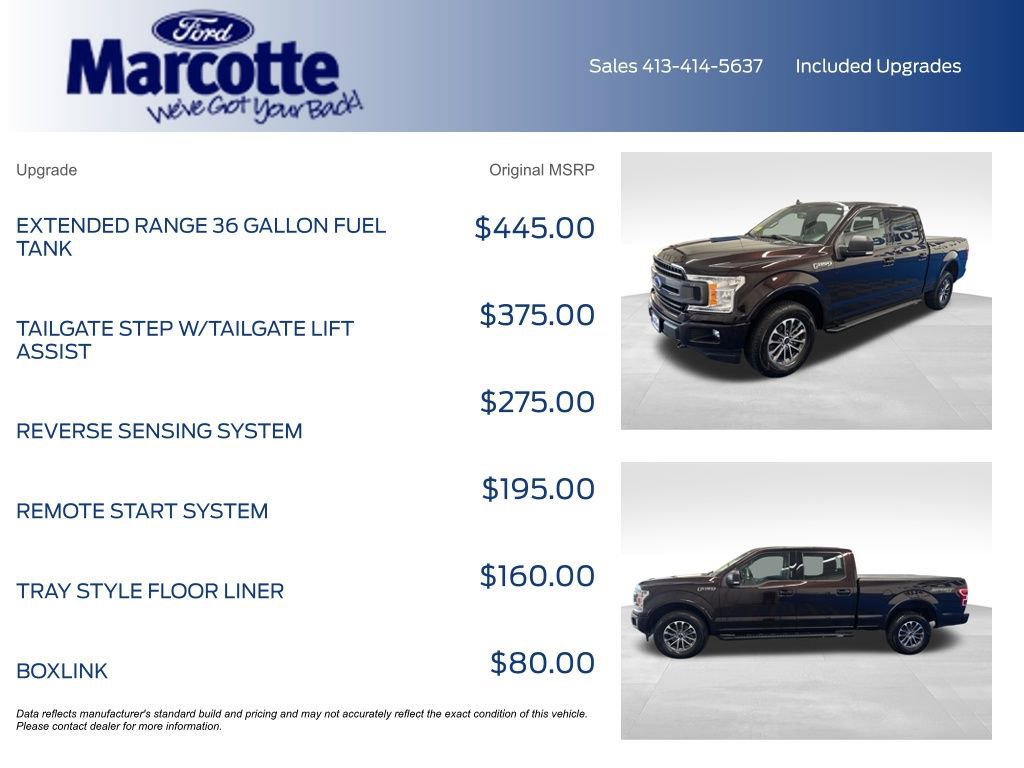 Certified 2020 Ford F150 XLT w/ Equipment Group 302A Luxury AWD/4WD image 6