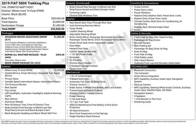 Used 2019 FIAT 500X Trekking Plus image 36