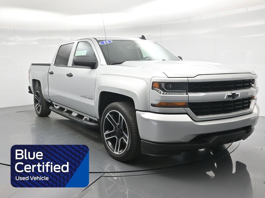 Used 2018 Chevrolet Silverado 1500 Custom w/ LPO, Black Pack