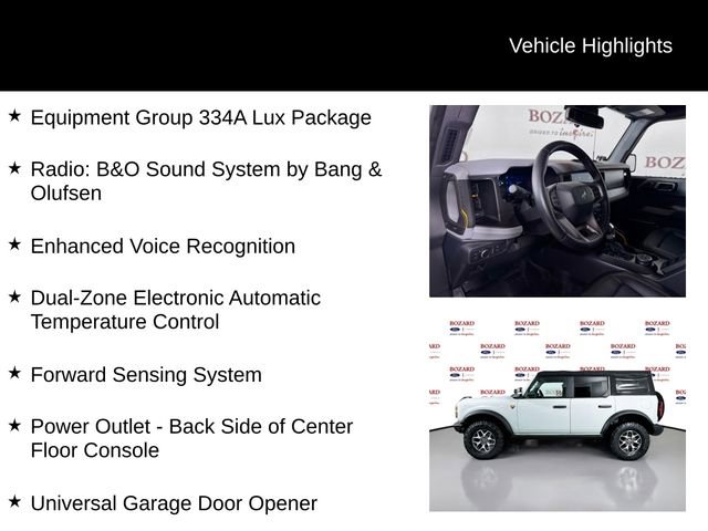 Certified 2021 Ford Bronco Badlands image 2