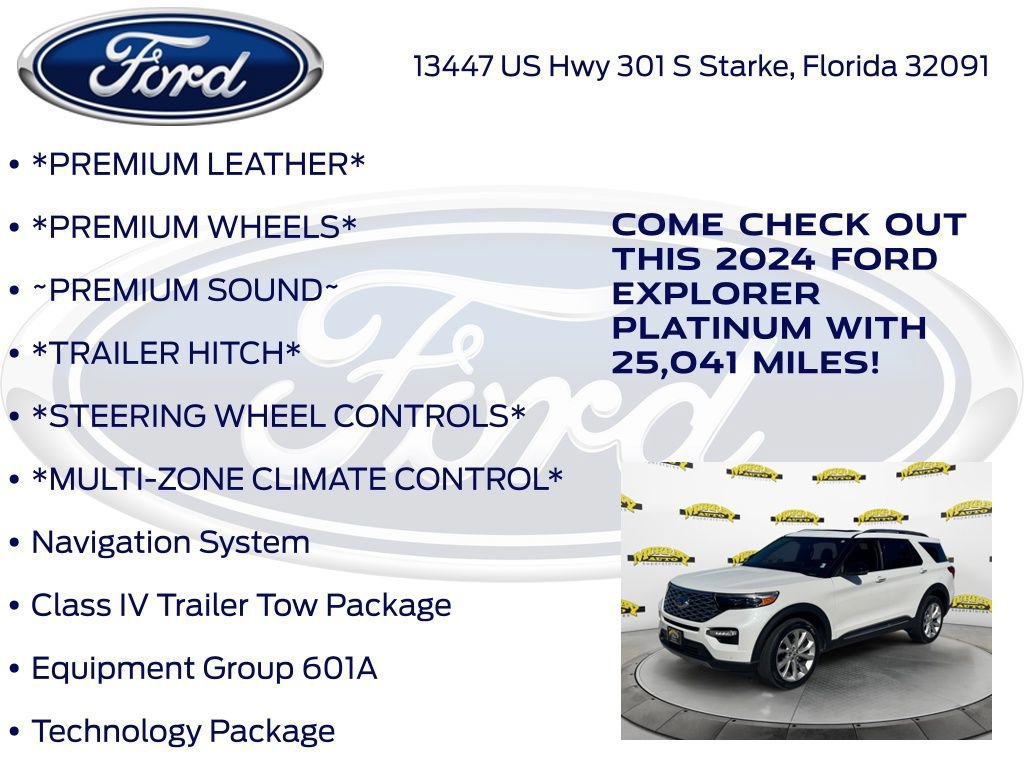Certified 2024 Ford Explorer Platinum w/ Technology Package image 18