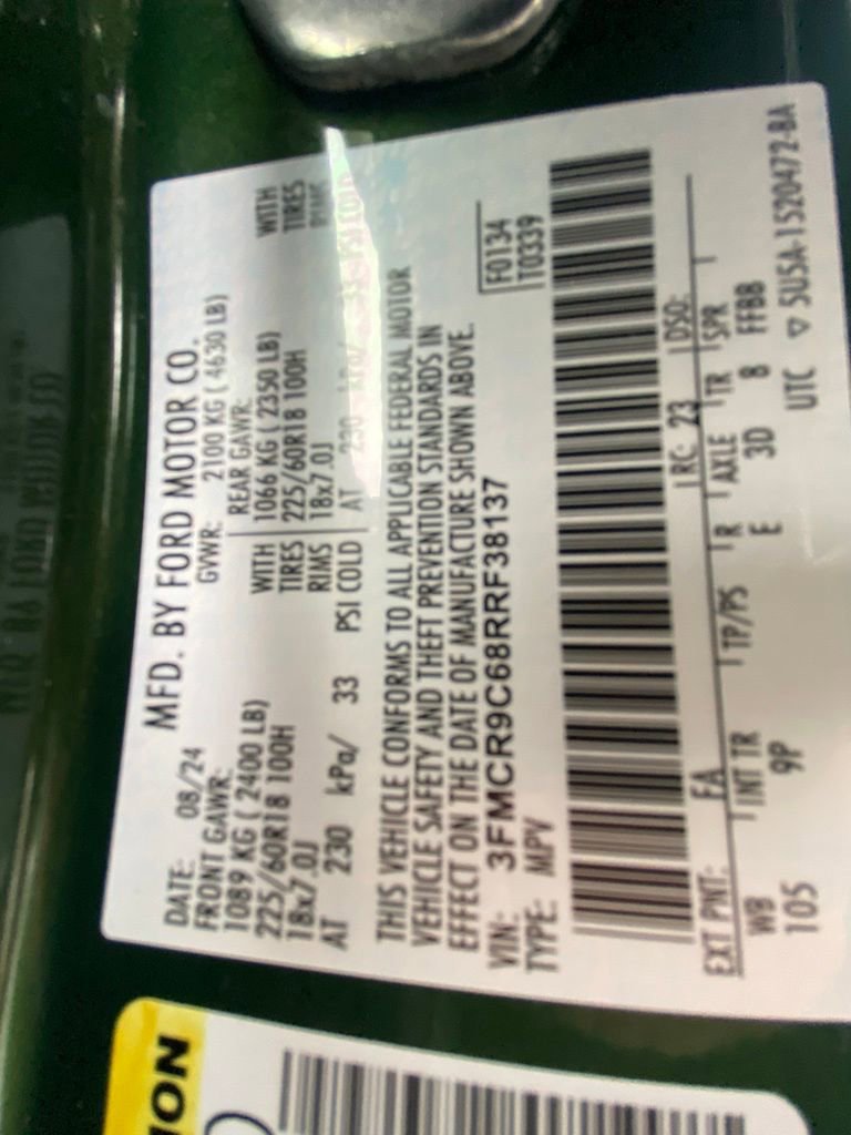 Certified 2024 Ford Bronco Sport Outer Banks AWD/4WD image 31