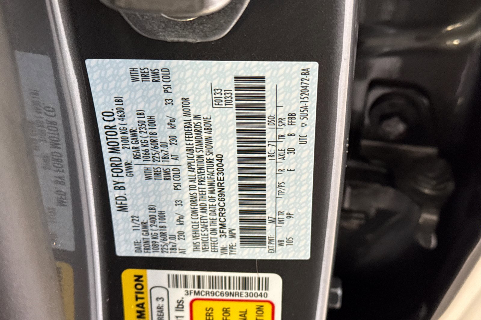 Certified 2022 Ford Bronco Sport Outer Banks image 29