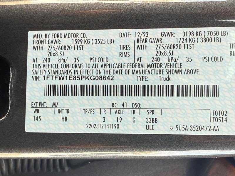 Certified 2023 Ford F150 Lariat w/ Equipment Group 502A High image 37