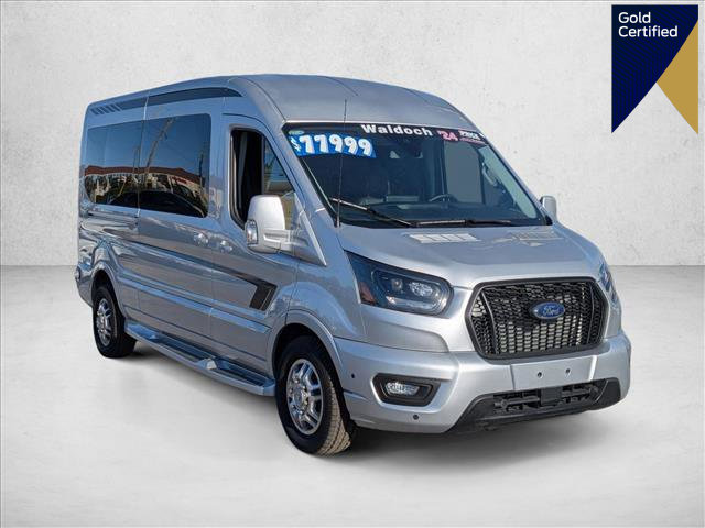 Certified 2024 Ford Transit 250 148 Medium Roof Extended AWD w/ Upfitter Package image 1