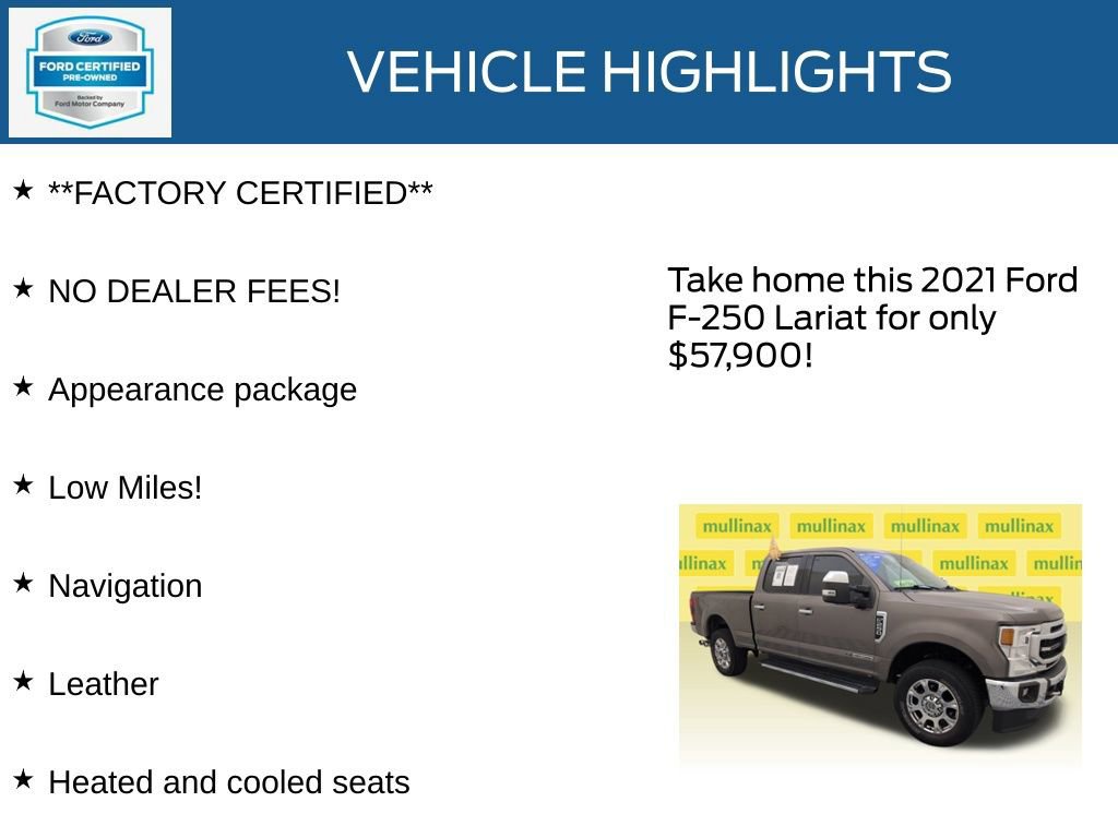 Certified 2021 Ford F250 Lariat w/ Chrome Package image 14