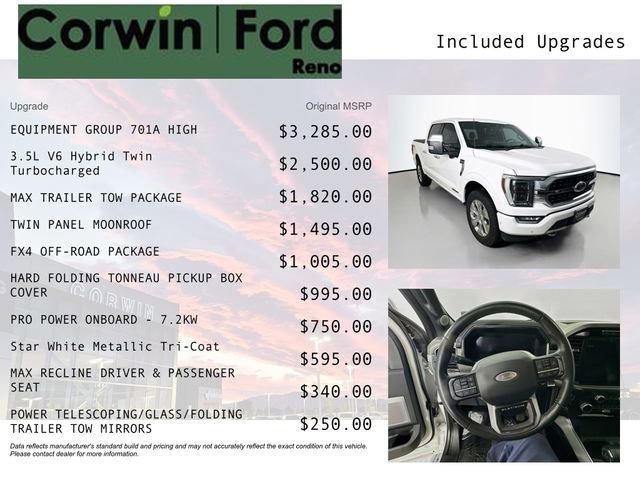 Certified 2021 Ford F150 Platinum w/ Equipment Group 701A High image 10