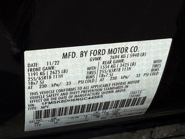 Certified 2022 Ford Explorer XLT w/ Equipment Group 202A AWD/4WD image 35