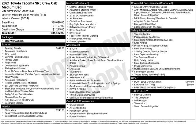 Used 2021 Toyota Tacoma SR5 image 7