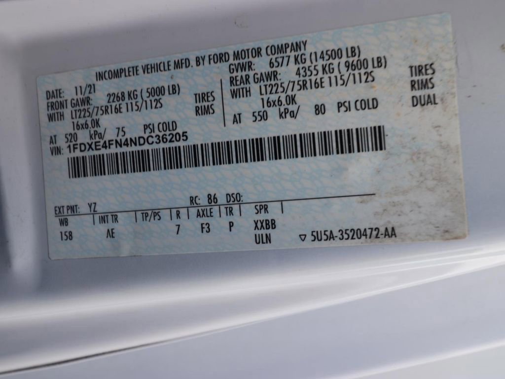 Certified 2022 Ford E-450 and Econoline 450 Super Duty w/ Power Windows & Locks Group image 22