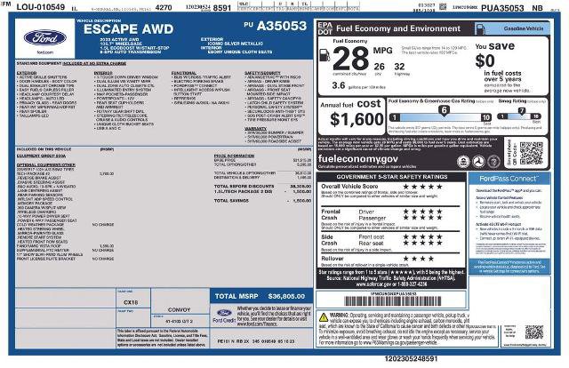Certified 2023 Ford Escape Active w/ Tech Pack #2 AWD/4WD image 36