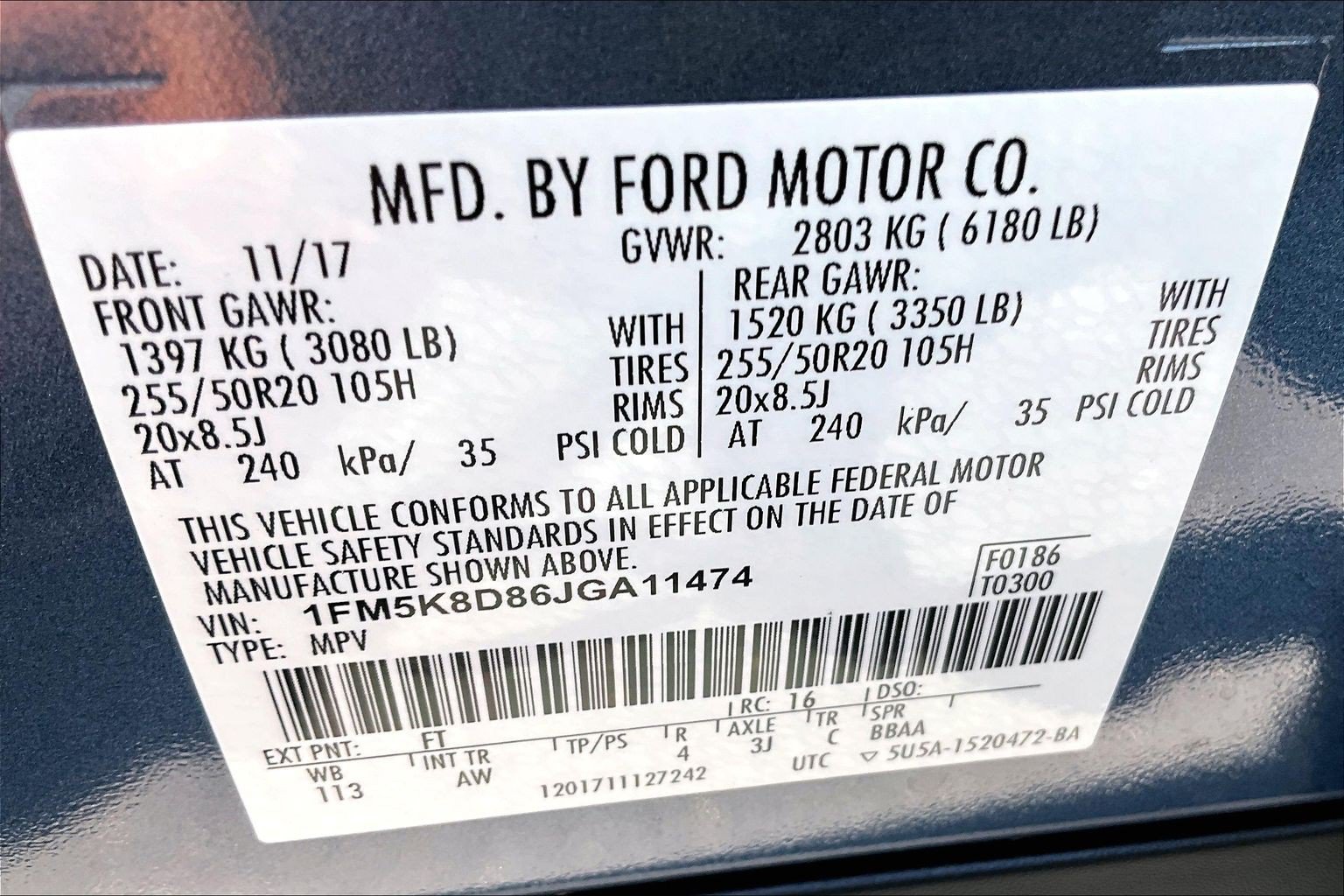 Certified 2018 Ford Explorer XLT w/ Equipment Group 202A AWD/4WD image 34