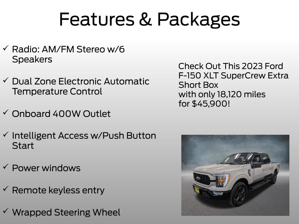 Certified 2023 Ford F150 XLT w/ Equipment Group 302A High AWD/4WD image 8