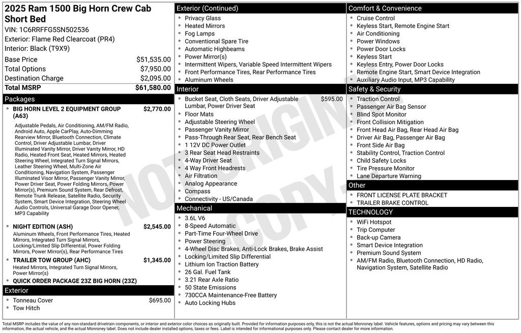 Used 2025 RAM 1500 Big Horn AWD/4WD image 45