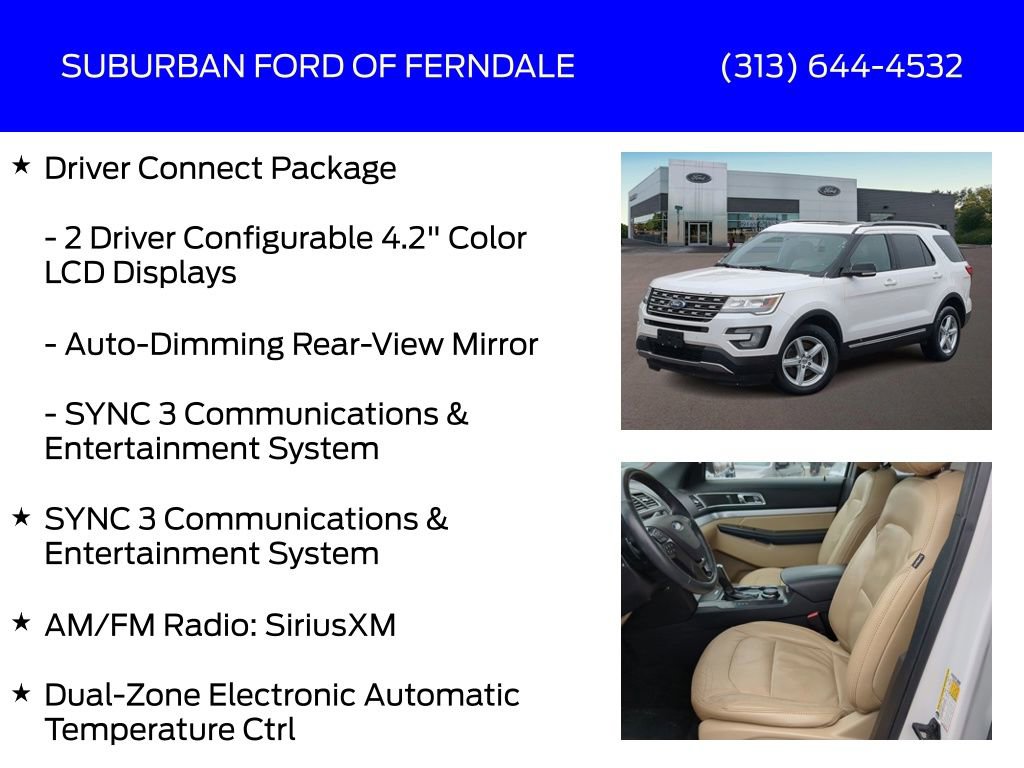 Certified 2017 Ford Explorer XLT w/ Equipment Group 202A image 17