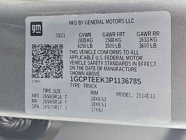 Used 2023 Chevrolet Colorado Trail Boss w/ Technology Package AWD/4WD image 38