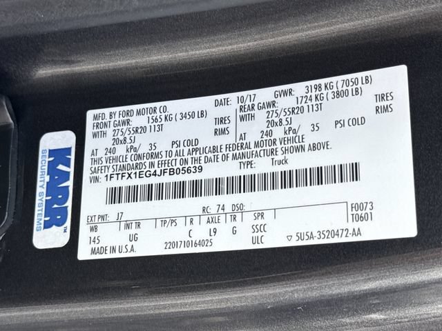 Certified 2018 Ford F150 XLT w/ Equipment Group 301A Mid AWD/4WD image 40