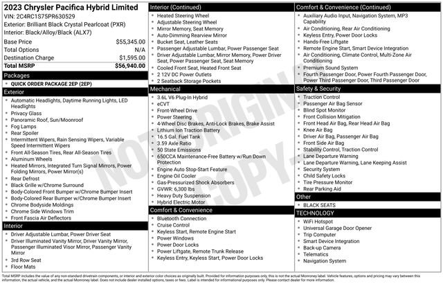 Used 2023 Chrysler Pacifica Limited FWD image 26