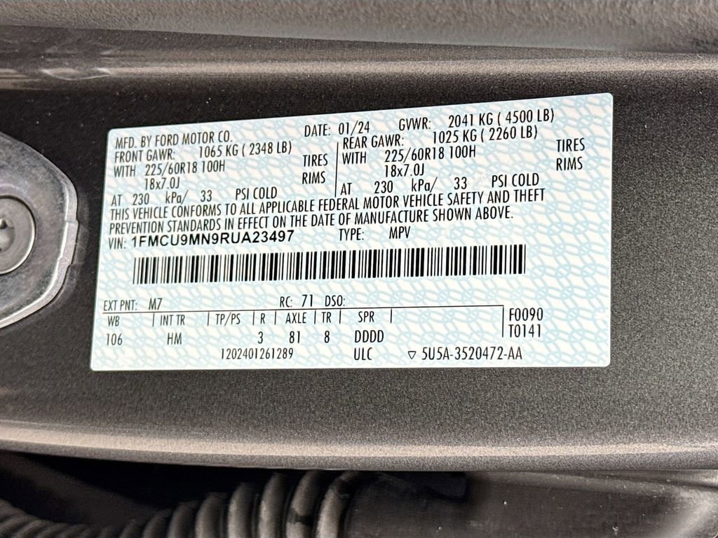 Certified 2024 Ford Escape ST-Line image 22