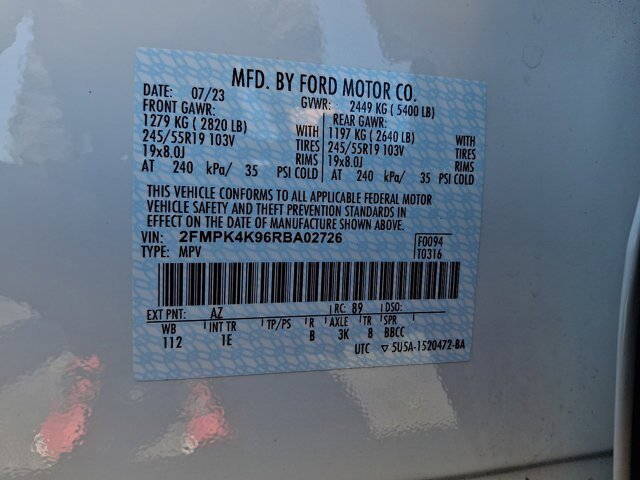 Certified 2024 Ford Edge Titanium w/ Equipment Group 301A AWD/4WD image 27