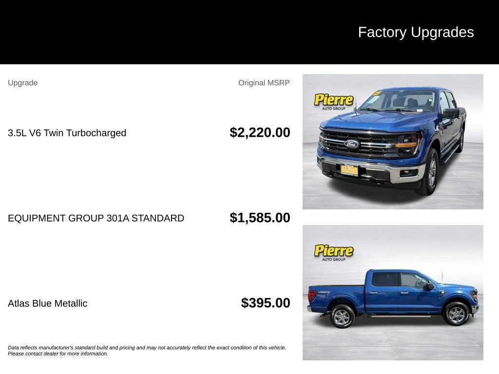 Certified 2025 Ford F150 XLT w/ Equipment Group 301A Standard AWD/4WD image 13