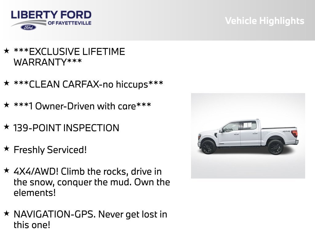 Certified 2025 Ford F150 Lariat w/ Equipment Group 501A Mid AWD/4WD image 5
