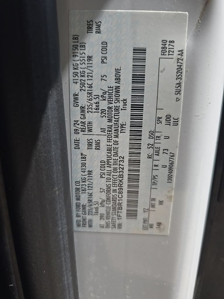 Certified 2024 Ford Transit 250 148 Medium Roof w/ Load Area Protection Package RWD image 31