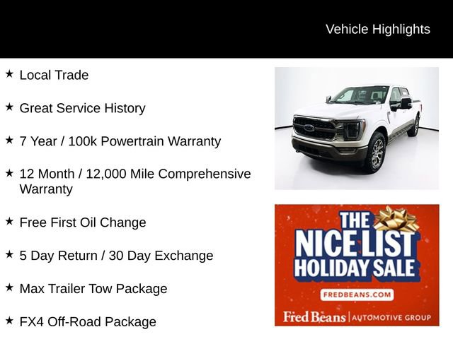 Certified 2023 Ford F150 King Ranch w/ Equipment Group 601A High image 3