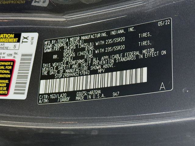 Used 2022 Toyota Highlander Platinum image 34