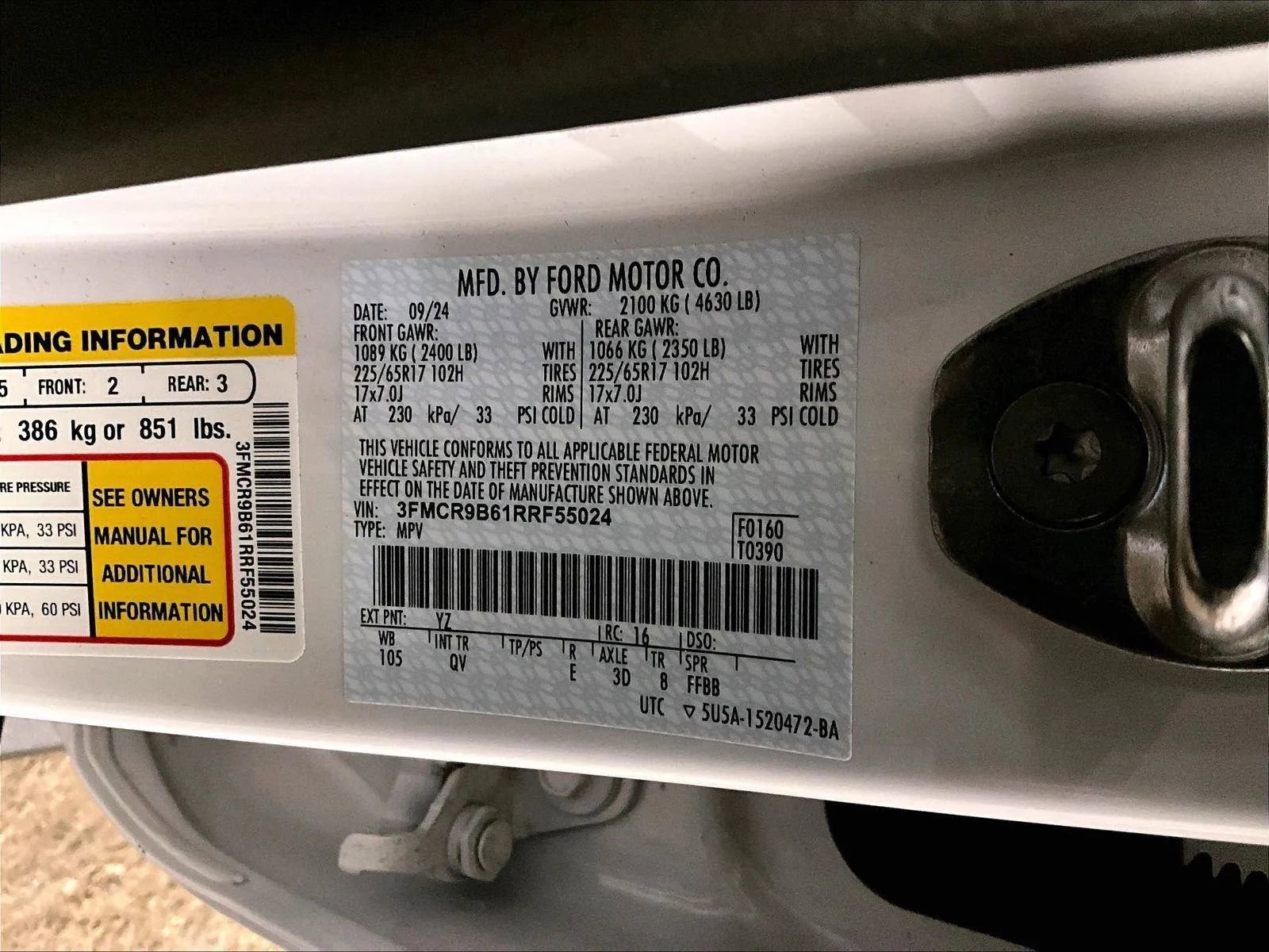 Certified 2024 Ford Bronco Sport Big Bend AWD/4WD image 32